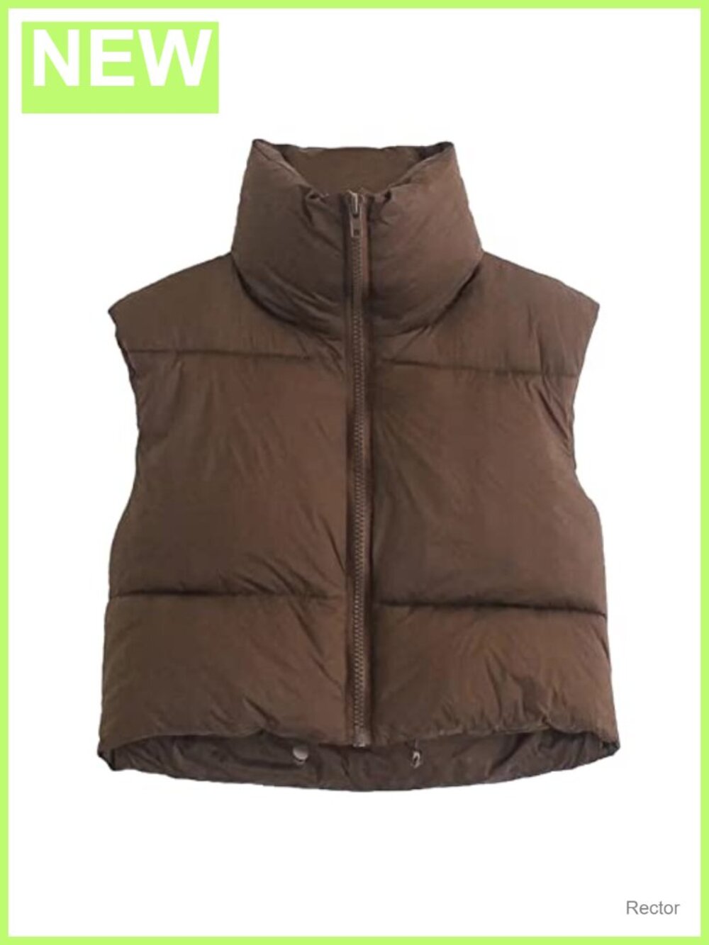 Women Cropped Puffer Vest Lightweight Sleeveless Padded Gilet